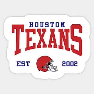 Retro Houston Football Sticker